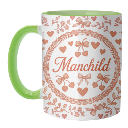 Manchild - unique mug by Lilly Rose