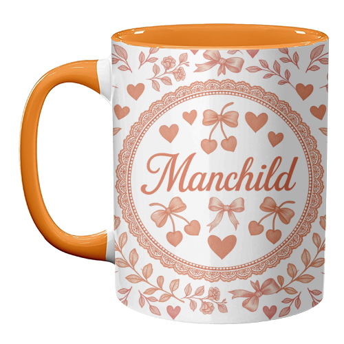 Manchild - unique mug by Lilly Rose