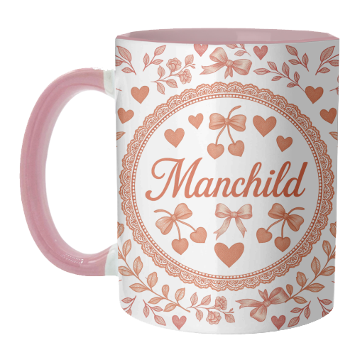 Manchild - unique mug by Lilly Rose