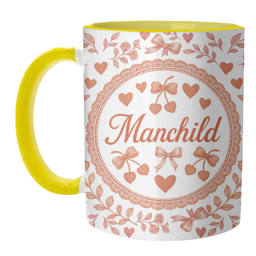 Manchild - unique mug by Lilly Rose