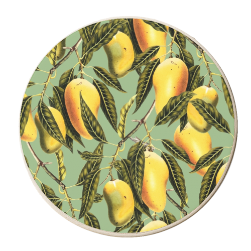 Mango Season - personalised beer coaster by Uma Prabhakar Gokhale