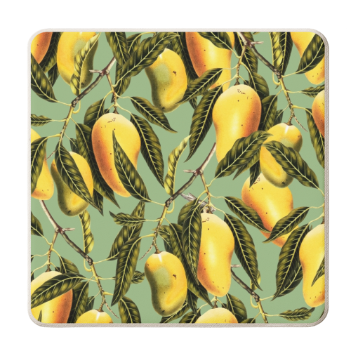 Mango Season - personalised beer coaster by Uma Prabhakar Gokhale