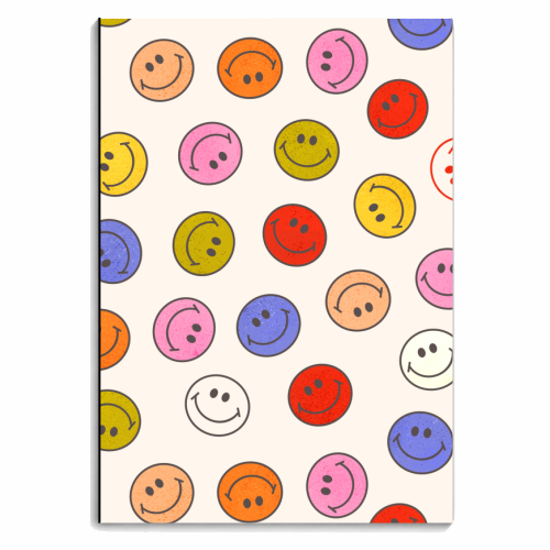 Many Happy Smileys - personalised A4, A5, A6 notebook by Ania Wieclaw
