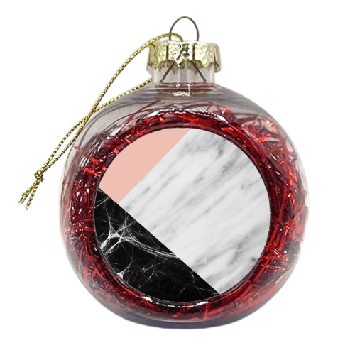Marble Collage - xmas bauble by EMANUELA CARRATONI