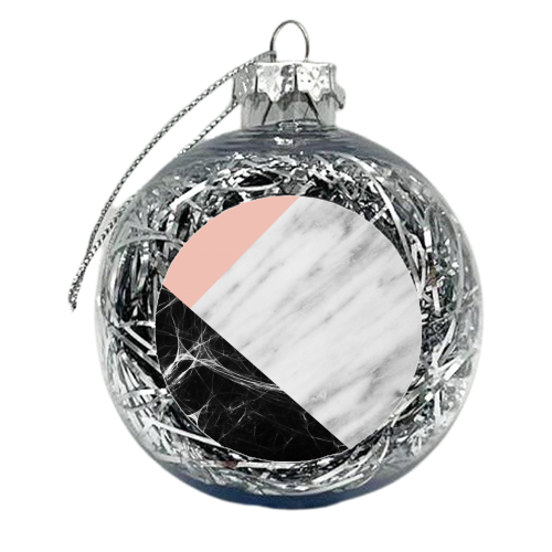Marble Collage - xmas bauble by EMANUELA CARRATONI