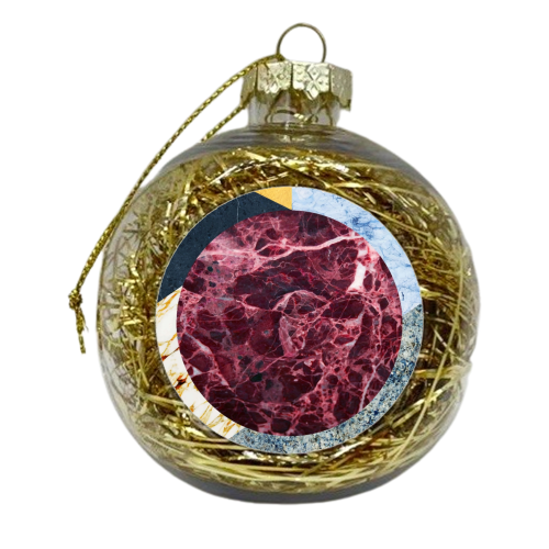 Marble Ecstasy I - xmas bauble by Uma Prabhakar Gokhale