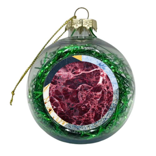 Marble Ecstasy I - xmas bauble by Uma Prabhakar Gokhale