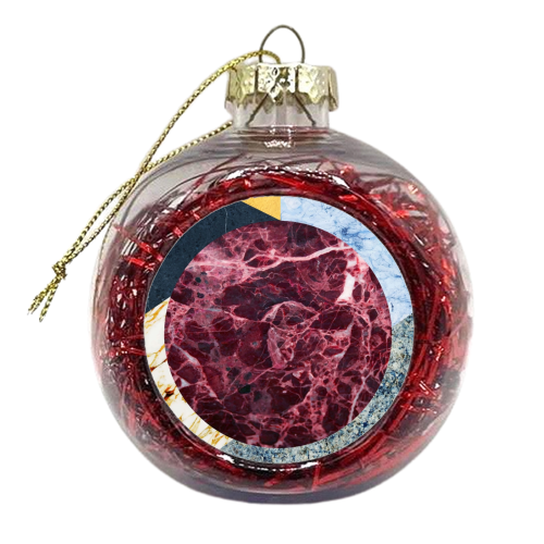 Marble Ecstasy I - xmas bauble by Uma Prabhakar Gokhale
