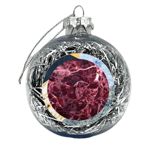 Marble Ecstasy I - xmas bauble by Uma Prabhakar Gokhale
