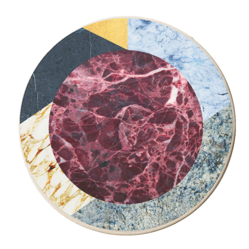 Marble Ecstasy I - personalised beer coaster by Uma Prabhakar Gokhale