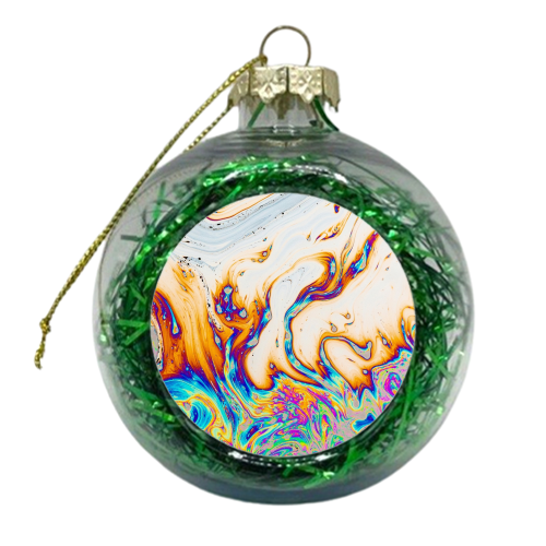 Marble & Fire - xmas bauble by Uma Prabhakar Gokhale