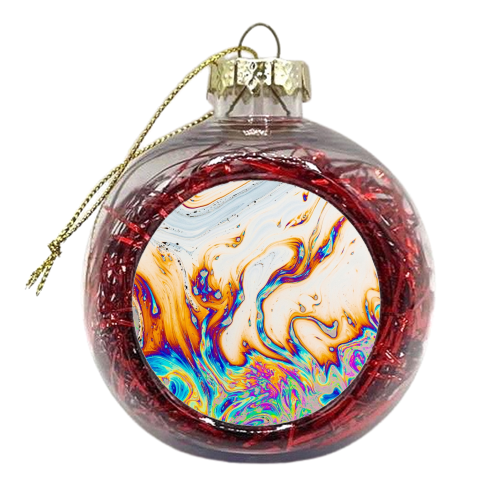 Marble & Fire - xmas bauble by Uma Prabhakar Gokhale