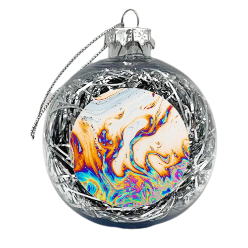 Marble & Fire - xmas bauble by Uma Prabhakar Gokhale