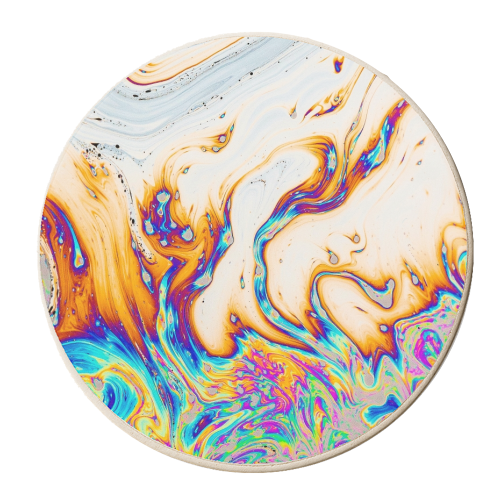 Marble & Fire - personalised beer coaster by Uma Prabhakar Gokhale