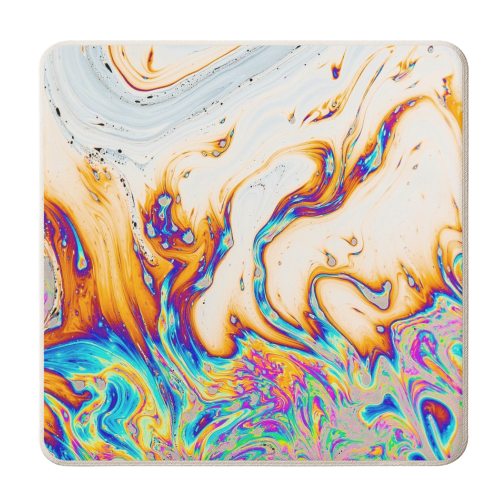 Marble & Fire - personalised beer coaster by Uma Prabhakar Gokhale