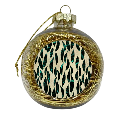 Marble leaves - xmas bauble by DejaReve