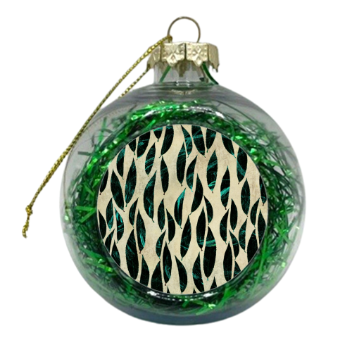 Marble leaves - xmas bauble by DejaReve