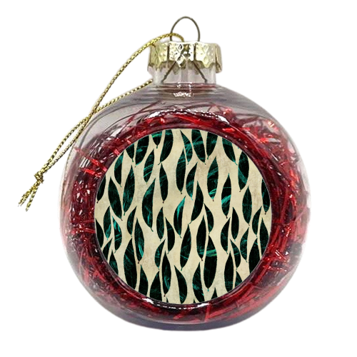 Marble leaves - xmas bauble by DejaReve
