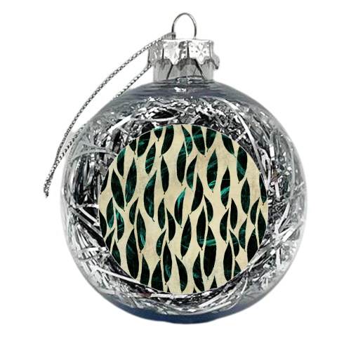 Marble leaves - xmas bauble by DejaReve