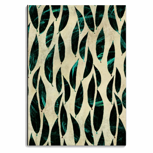 Marble leaves - personalised A4, A5, A6 notebook by DejaReve