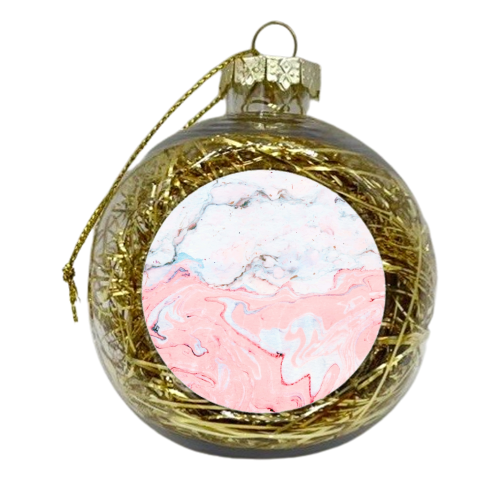 Marble Love - xmas bauble by Uma Prabhakar Gokhale