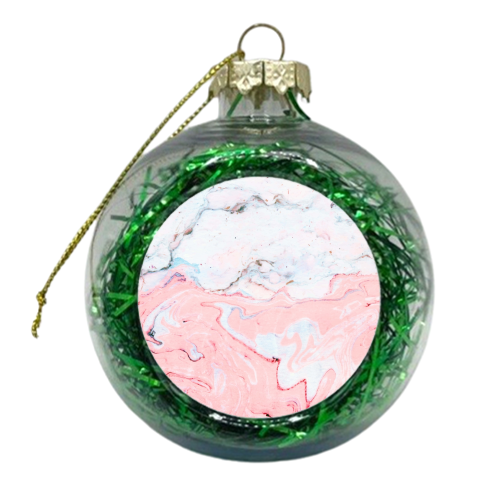 Marble Love - xmas bauble by Uma Prabhakar Gokhale