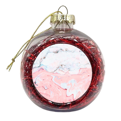 Marble Love - xmas bauble by Uma Prabhakar Gokhale