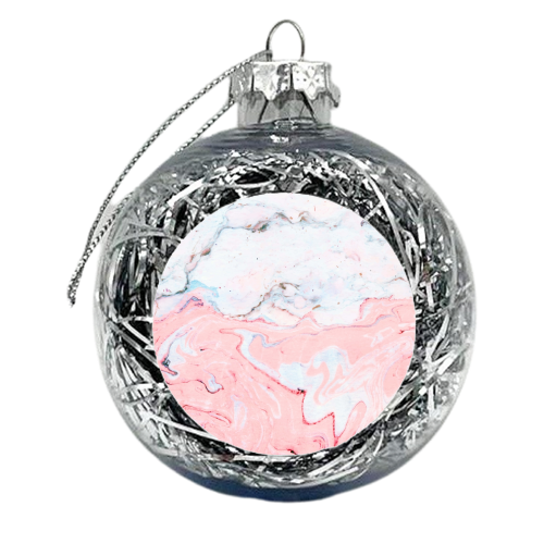 Marble Love - xmas bauble by Uma Prabhakar Gokhale