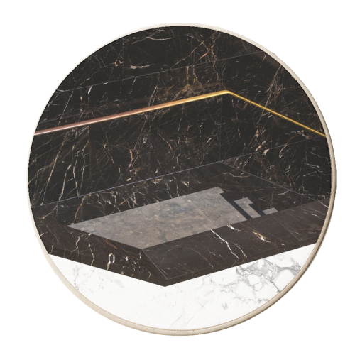 Marble Paradox - personalised beer coaster by Uma Prabhakar Gokhale