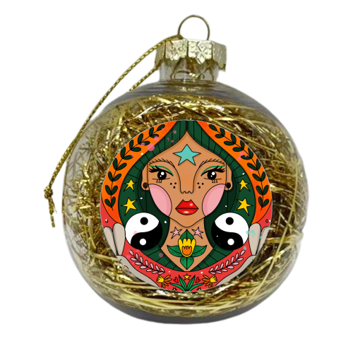 MARCH'S CHILD - xmas bauble by Nichola Cowdery