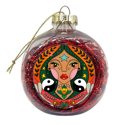 MARCH'S CHILD - xmas bauble by Nichola Cowdery