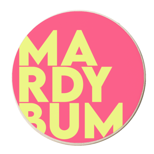 Mardy Bum - personalised beer coaster by Pink and Pip