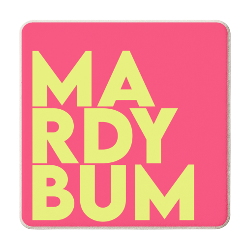 Mardy Bum - personalised beer coaster by Pink and Pip