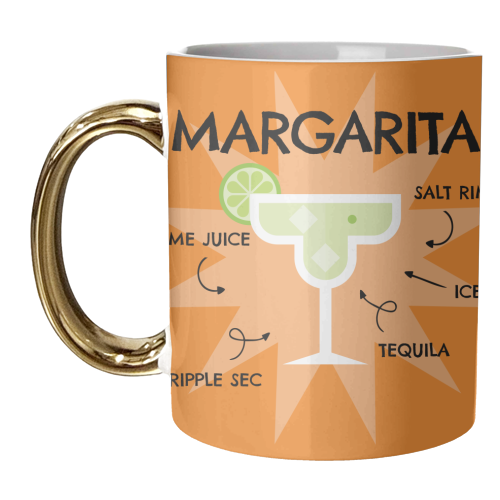 MARGARITA Cocktail Recipe Giftware - unique mug by AbiGoLucky