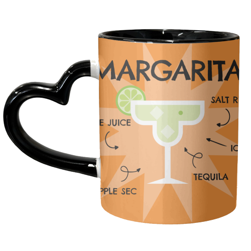 MARGARITA Cocktail Recipe Giftware - unique mug by AbiGoLucky