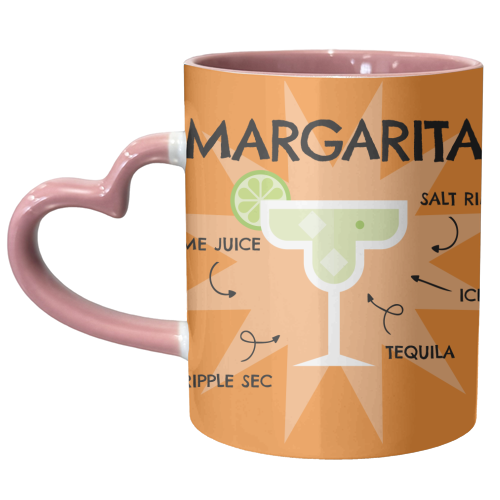 MARGARITA Cocktail Recipe Giftware - unique mug by AbiGoLucky