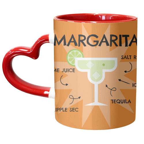 MARGARITA Cocktail Recipe Giftware - unique mug by AbiGoLucky