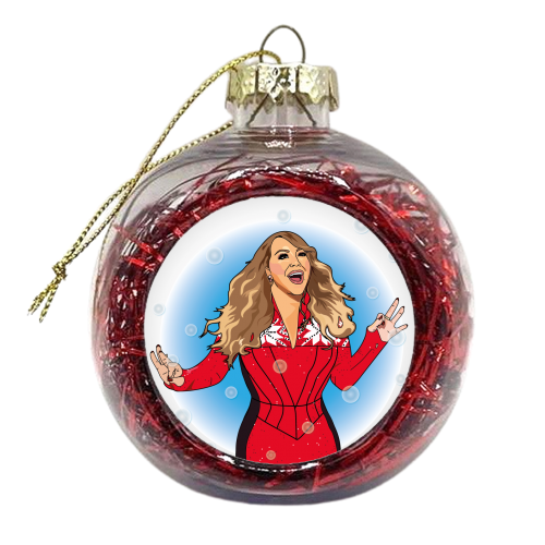 Mariah Carey Christmas Collection - xmas bauble by Catherine Critchley.