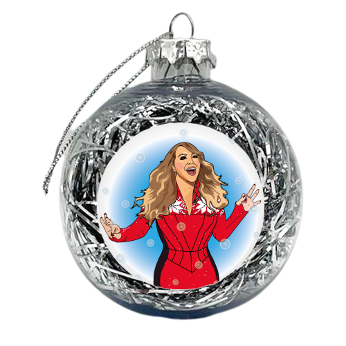 Mariah Carey Christmas Collection - xmas bauble by Catherine Critchley.