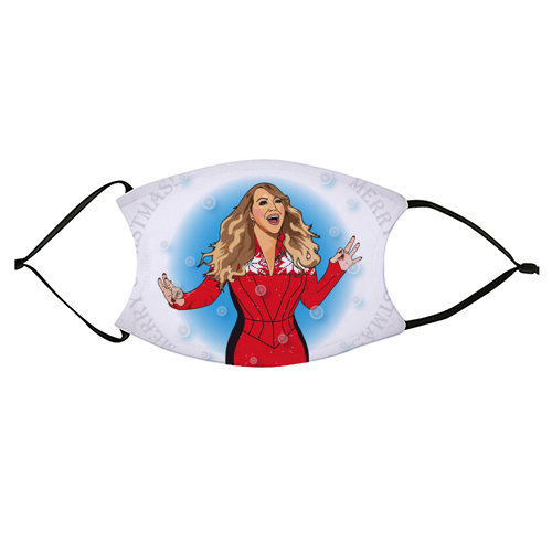 Mariah Carey Christmas Collection - face cover mask by Catherine Critchley.
