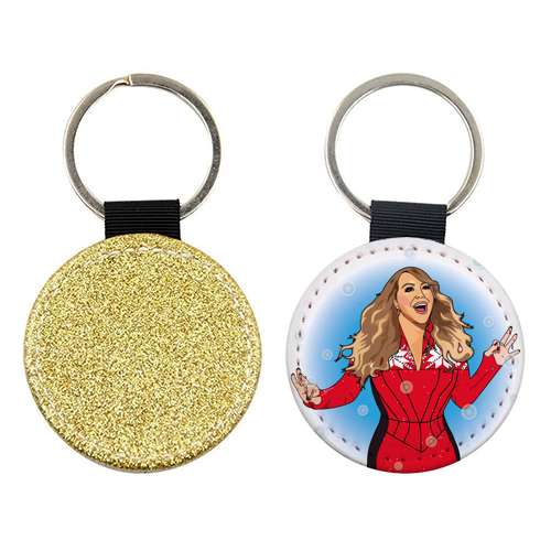 Mariah Carey Christmas Collection - keyring by Catherine Critchley.