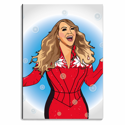 Mariah Carey Christmas Collection - personalised A4, A5, A6 notebook by Catherine Critchley.