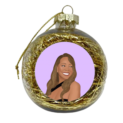 Mariah Carey - xmas bauble by Pink and Pip