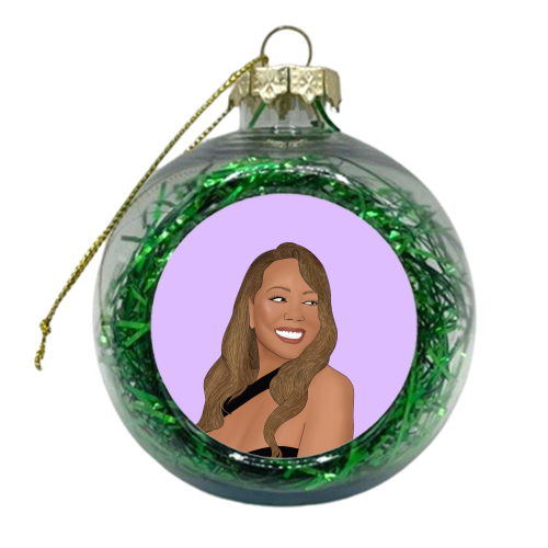 Mariah Carey - xmas bauble by Pink and Pip