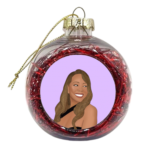 Mariah Carey - xmas bauble by Pink and Pip