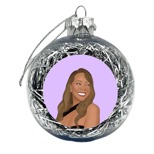 Mariah Carey - xmas bauble by Pink and Pip