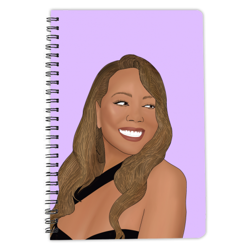 Mariah Carey - personalised A4, A5, A6 notebook by Pink and Pip
