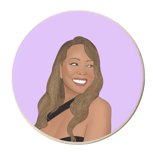 Mariah Carey - personalised beer coaster by Pink and Pip