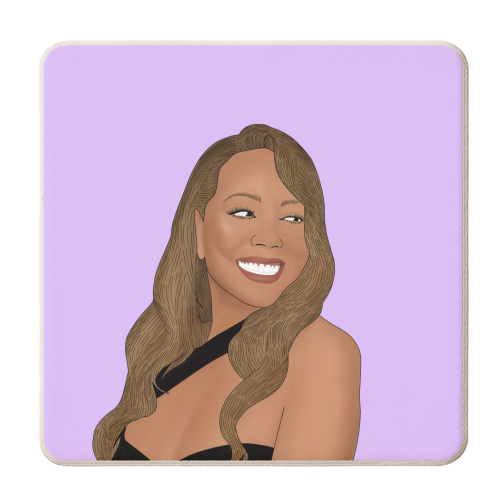 Mariah Carey - personalised beer coaster by Pink and Pip