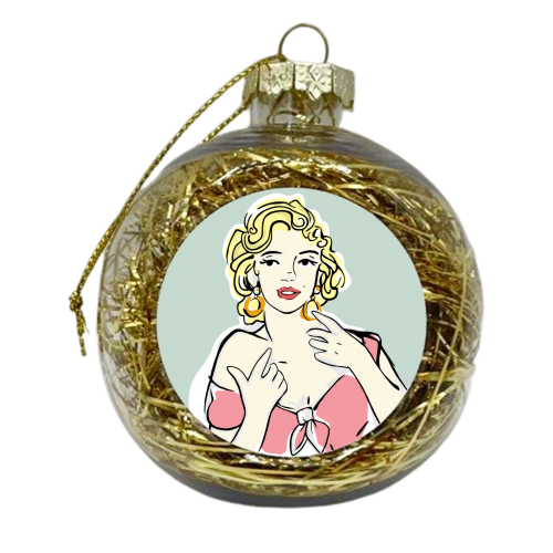 Marilyn - xmas bauble by Bec Broomhall